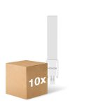 Lot 10x Noxion Lucent PL-S LED 4.3W - 827 Blanc Très Chaud | 2-Pins - Équivalent 9W