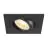 SLV New Tria 75 Spot Aluminium Noir Carré | Diamètre 75mm - Convient pour 1x GU10 
