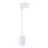 Noxion Spot Sur Rail Suspension Luminaire 3 Phases  Aluminium Blanc | Convient pour 1x GU10