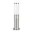 Eglo Lampadaire extérieur Helsinki Acier Inoxydable | IP44 - Convient pour 1x E27 - Détecteur De Mouvement