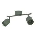 Eglo Plafond Spot Tilston Acier Vert | Convient pour 2x E14