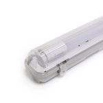 Noxion LED Waterdichte Montagebalk Behuizing Poseidon V2.0 incl. 1x Noxion LED Buis T8 Standard Output 15W 1800lm - 830 Warm Wit | 120cm