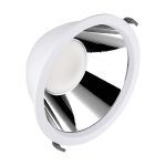 Ledvance LED Downlight Comfort Aluminium Wit 42W 5000lm 55D - 930-940 CCT | 265mm - Zaagmaat 250mm - IP44 - Beste Kleurweergave - UGR<19 - Zigbee Dimbaar 