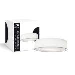D'Lite Plafondlamp Lunelle 50cm Textiel Wit | Geschikt voor 3x E27 