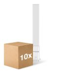 Voordeelpak 10x Noxion Lucent PL-S LED 6W - 840 Koel Wit | 4-Pin - Vervangt 11W