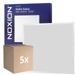 Voordeelpak 5x Noxion LED Paneel Delta Value V5 Backlit 28W 3920lm 830/840 CCT | 60x60cm - < 22 - Philips Driver
