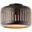 Brilliant Tyas Plafondlamp Metaal Zwart Goud | 270mm - Geschikt voor 1x E27