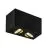 SLV Triledo Dubbel Plafondlamp Aluminium Zwart 14W 1300lm 38D - 830 Warm Wit