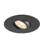SLV New Tria 75 XL Spot Aluminium Zwart Rond | Zaagmaat 75mm - Geschikt voor 1x GU10 