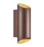 Nordlux Nico Wandlamp Aluminium Roestig Up & Down | IP54 - Geschikt voor 2x GU10