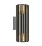 Nordlux Aludra Wandlamp Seaside Antraciet Up & Down | Geschikt voor 2x E27