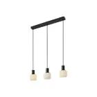 Nordlux Milford Mini 3-Rail Pendelarmatuur Glas Zwart | Geschikt voor 3x E14