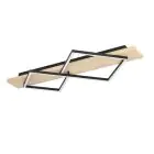 Eglo Plafondlamp Boyal Hout Zwart, Bruin 13W 1750lm - 830 Warm Wit