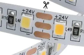 LED-strip kniplijn